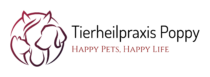 Logo der Tierheilpraxis Poppy mit Tiermotiv